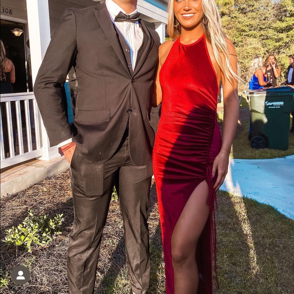 Burgundy formal dress